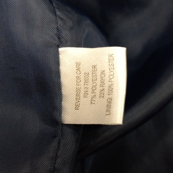 Erin London Midnight Blue and Black Shimmer, 2 Pocket Dress Jacket - Picture 8 of 13